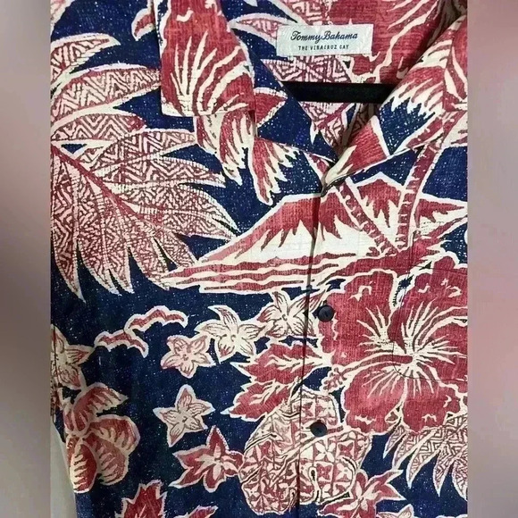 Tommy Bahama Nova Wave Short Sleeve  Men’s Button Down Shirt Size Large - Picture 5 of 6